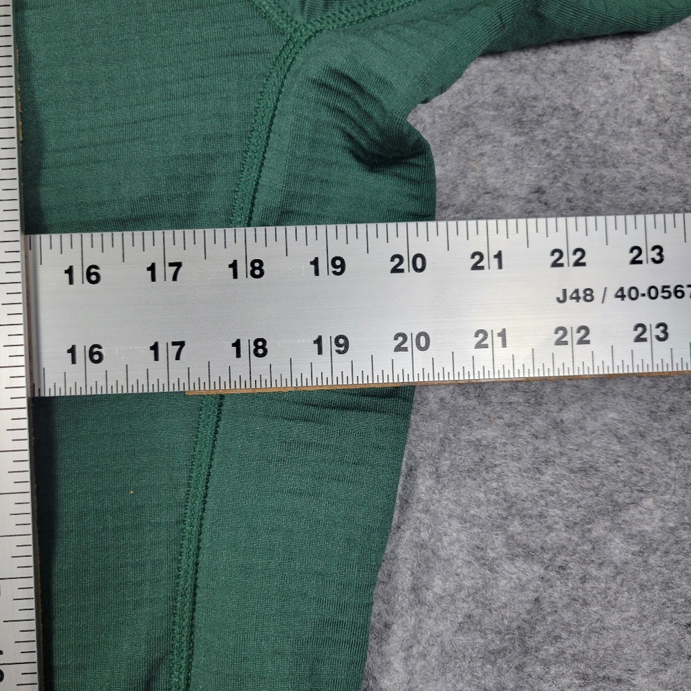 L.L.Bean Dark Green Heavyweight Base Layer Crew Top Women's Size Large Regular - Picture 8 of 11
